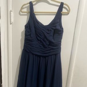 Lauren by Ralph Lauren sleeveless navy blue short dress